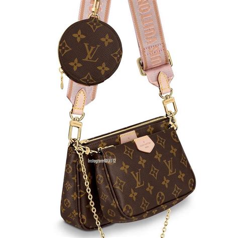 louis vuitton pink strap bag.